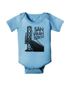 San Francisco Text Bay Bridge Baby Romper Bodysuit-Baby Romper-TooLoud-LightBlue-06-Months-Davson Sales