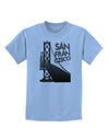 San Francisco Text Bay Bridge Childrens T-Shirt-Childrens T-Shirt-TooLoud-Light-Blue-X-Small-Davson Sales