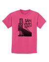 San Francisco Text Bay Bridge Childrens T-Shirt-Childrens T-Shirt-TooLoud-Sangria-X-Small-Davson Sales