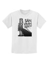 San Francisco Text Bay Bridge Childrens T-Shirt-Childrens T-Shirt-TooLoud-White-X-Small-Davson Sales