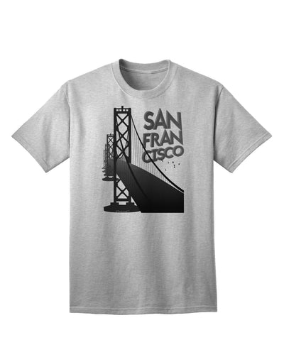 San Francisco Text Bay Bridge - Premium Adult T-Shirt Collection-Mens T-shirts-TooLoud-AshGray-Small-Davson Sales