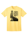 San Francisco Text Bay Bridge - Premium Adult T-Shirt Collection-Mens T-shirts-TooLoud-Yellow-Small-Davson Sales