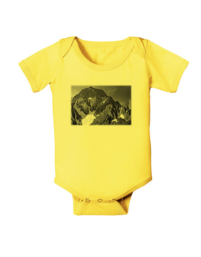 San Juan Mountain Range 2 Baby Romper Bodysuit-Baby Romper-TooLoud-Yellow-06-Months-Davson Sales