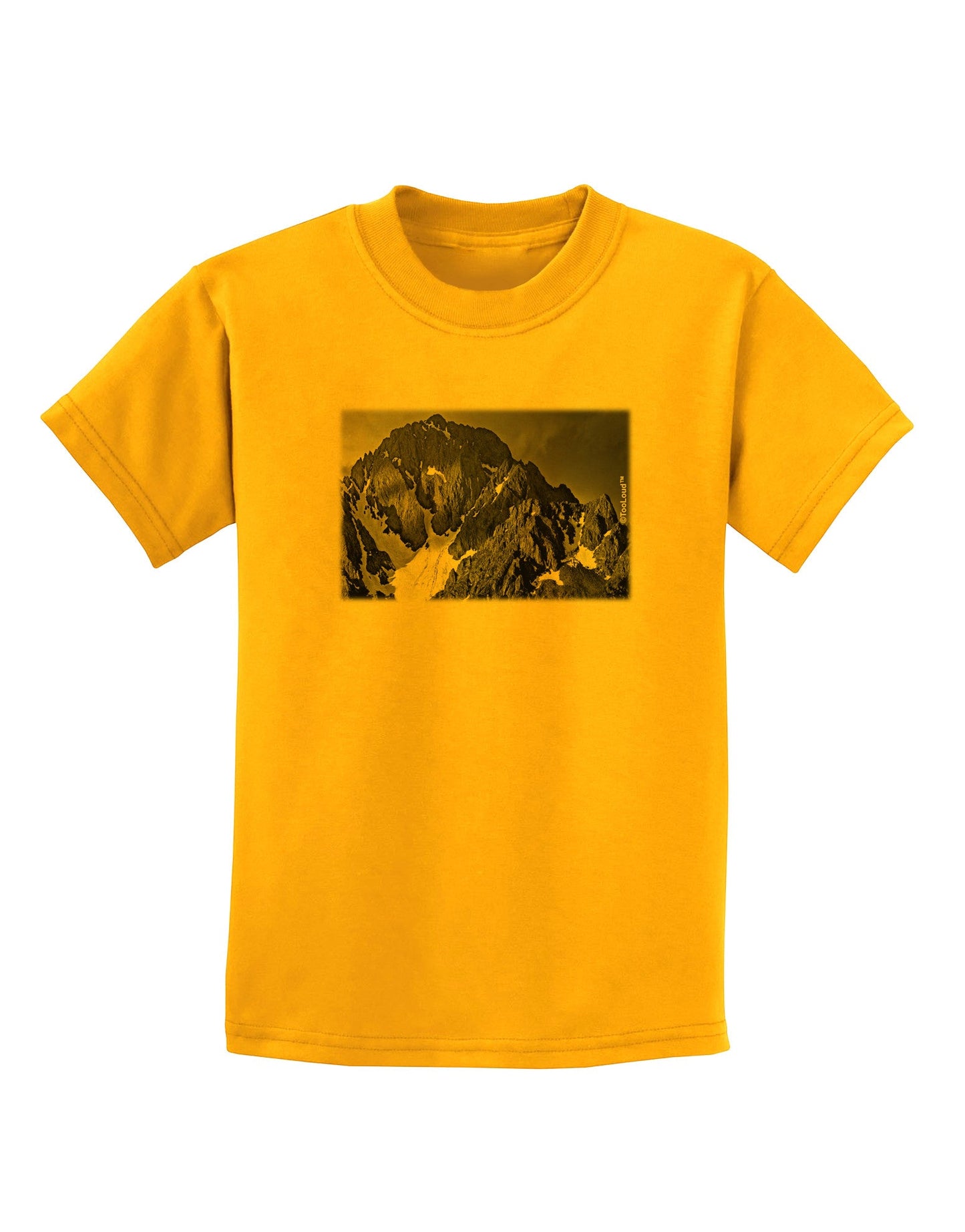 San Juan Mountain Range 2 Childrens T-Shirt-Childrens T-Shirt-TooLoud-Gold-X-Small-Davson Sales