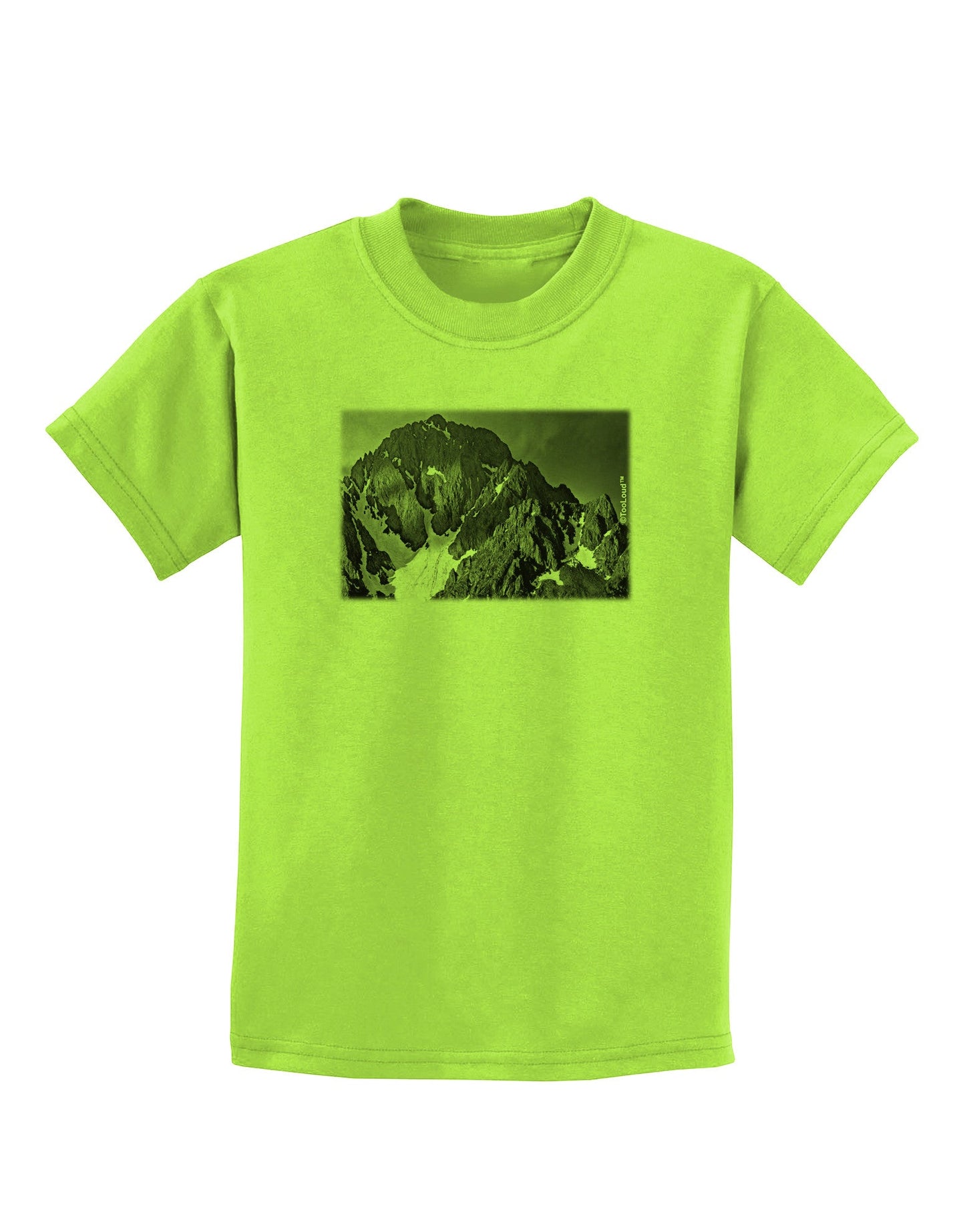 San Juan Mountain Range 2 Childrens T-Shirt-Childrens T-Shirt-TooLoud-Lime-Green-X-Small-Davson Sales
