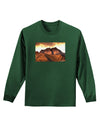 San Juan Mountain Range Adult Long Sleeve Dark T-Shirt-TooLoud-Dark-Green-Small-Davson Sales