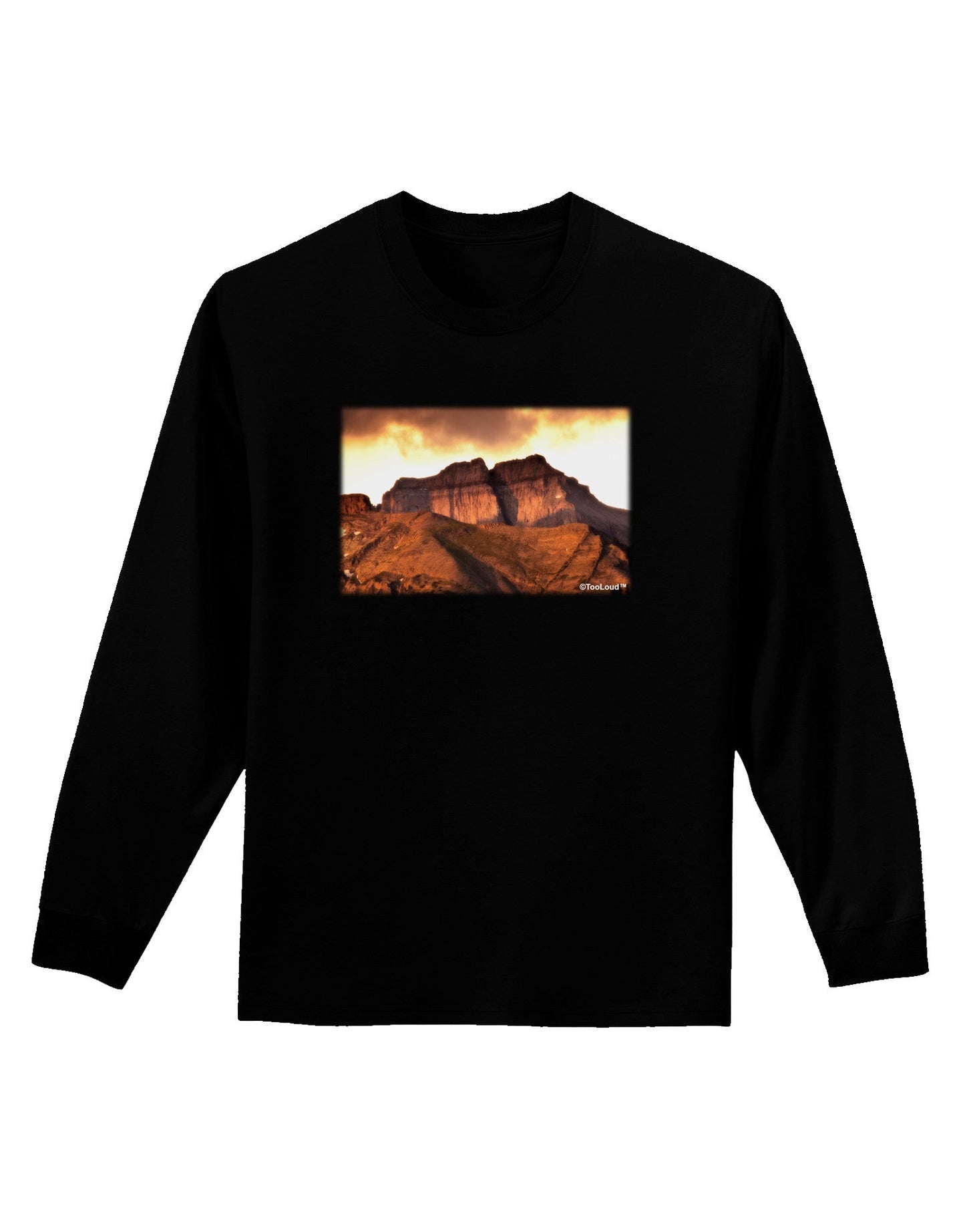San Juan Mountain Range Adult Long Sleeve Dark T-Shirt-TooLoud-Black-Small-Davson Sales
