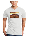 San Juan Mountain Range Adult V-Neck T-shirt-Mens V-Neck T-Shirt-TooLoud-White-Small-Davson Sales