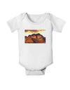 San Juan Mountain Range Baby Romper Bodysuit-Baby Romper-TooLoud-White-06-Months-Davson Sales