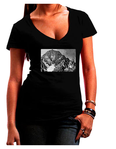San Juan Mountain Range CO 2 Womens V-Neck Dark T-Shirt-Womens V-Neck T-Shirts-TooLoud-Black-Juniors Fitted Small-Davson Sales