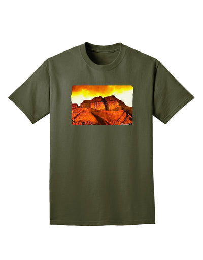 San Juan Mountain Range CO Adult Dark T-Shirt-Mens T-Shirt-TooLoud-Military-Green-Small-Davson Sales