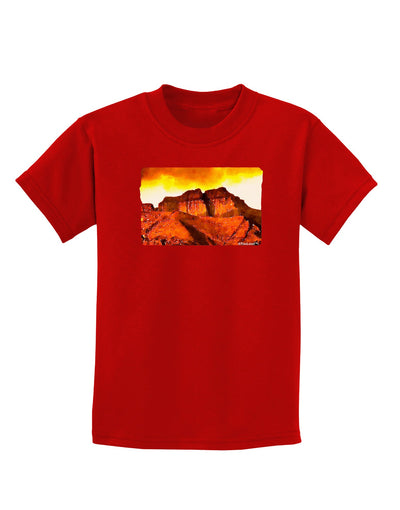 San Juan Mountain Range CO Childrens Dark T-Shirt-Childrens T-Shirt-TooLoud-Red-X-Small-Davson Sales