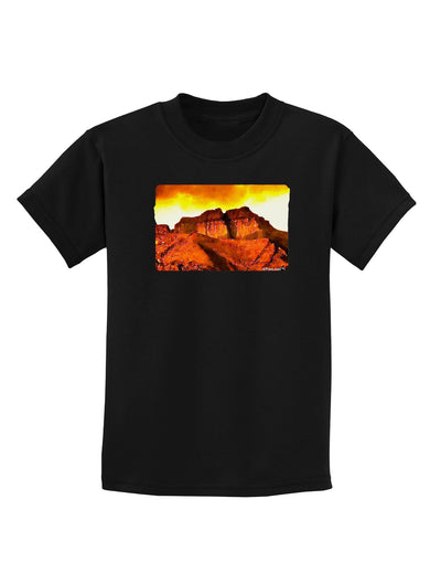 San Juan Mountain Range CO Childrens Dark T-Shirt-Childrens T-Shirt-TooLoud-Black-X-Small-Davson Sales