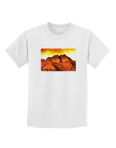 San Juan Mountain Range CO Childrens T-Shirt-Childrens T-Shirt-TooLoud-White-X-Small-Davson Sales
