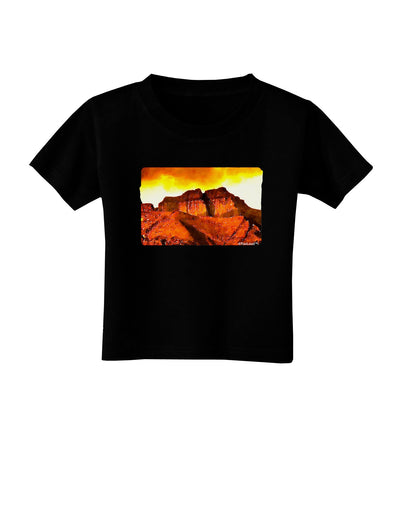 San Juan Mountain Range CO Toddler T-Shirt Dark-Toddler T-Shirt-TooLoud-Black-2T-Davson Sales