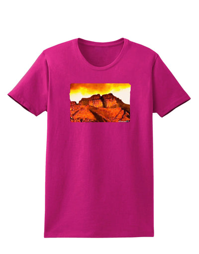 San Juan Mountain Range CO Womens Dark T-Shirt-TooLoud-Hot-Pink-Small-Davson Sales