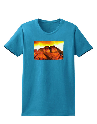 San Juan Mountain Range CO Womens Dark T-Shirt-TooLoud-Turquoise-X-Small-Davson Sales