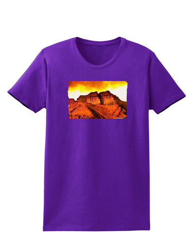 San Juan Mountain Range CO Womens Dark T-Shirt-TooLoud-Purple-X-Small-Davson Sales