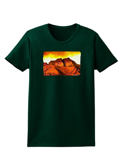 San Juan Mountain Range CO Womens Dark T-Shirt-TooLoud-Forest-Green-Small-Davson Sales