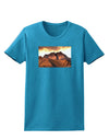 San Juan Mountain Range Womens Dark T-Shirt-TooLoud-Turquoise-X-Small-Davson Sales