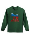 Sanders Bubble Symbol Adult Long Sleeve Dark T-Shirt-TooLoud-Dark-Green-Small-Davson Sales