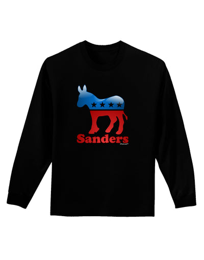 Sanders Bubble Symbol Adult Long Sleeve Dark T-Shirt-TooLoud-Black-Small-Davson Sales