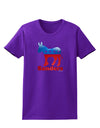 Sanders Bubble Symbol Womens Dark T-Shirt-TooLoud-Purple-X-Small-Davson Sales