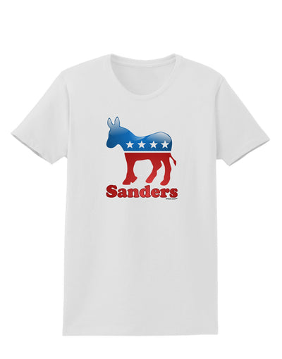 Sanders Bubble Symbol Womens T-Shirt-Womens T-Shirt-TooLoud-White-X-Small-Davson Sales