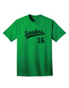 Sanders Jersey 16 Adult T-Shirt-unisex t-shirt-TooLoud-Kelly-Green-Small-Davson Sales