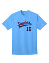 Sanders Jersey 16 Adult T-Shirt-unisex t-shirt-TooLoud-Aquatic-Blue-Small-Davson Sales