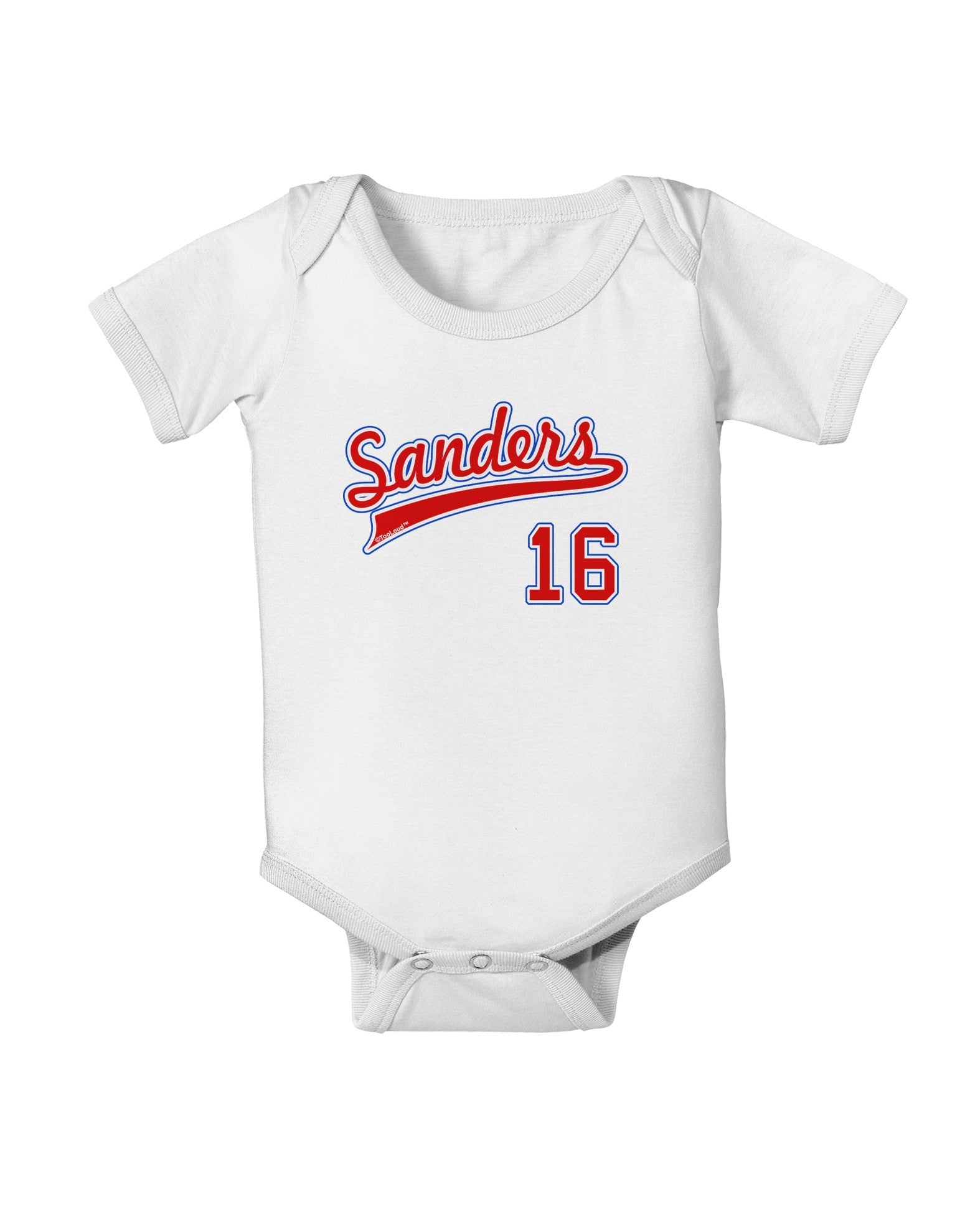 Sanders Jersey 16 Baby Romper Bodysuit-Baby Romper-TooLoud-White-06-Months-Davson Sales