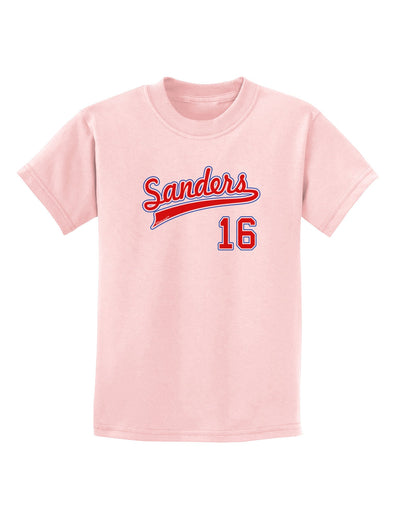 Sanders Jersey 16 Childrens T-Shirt-Childrens T-Shirt-TooLoud-PalePink-X-Small-Davson Sales