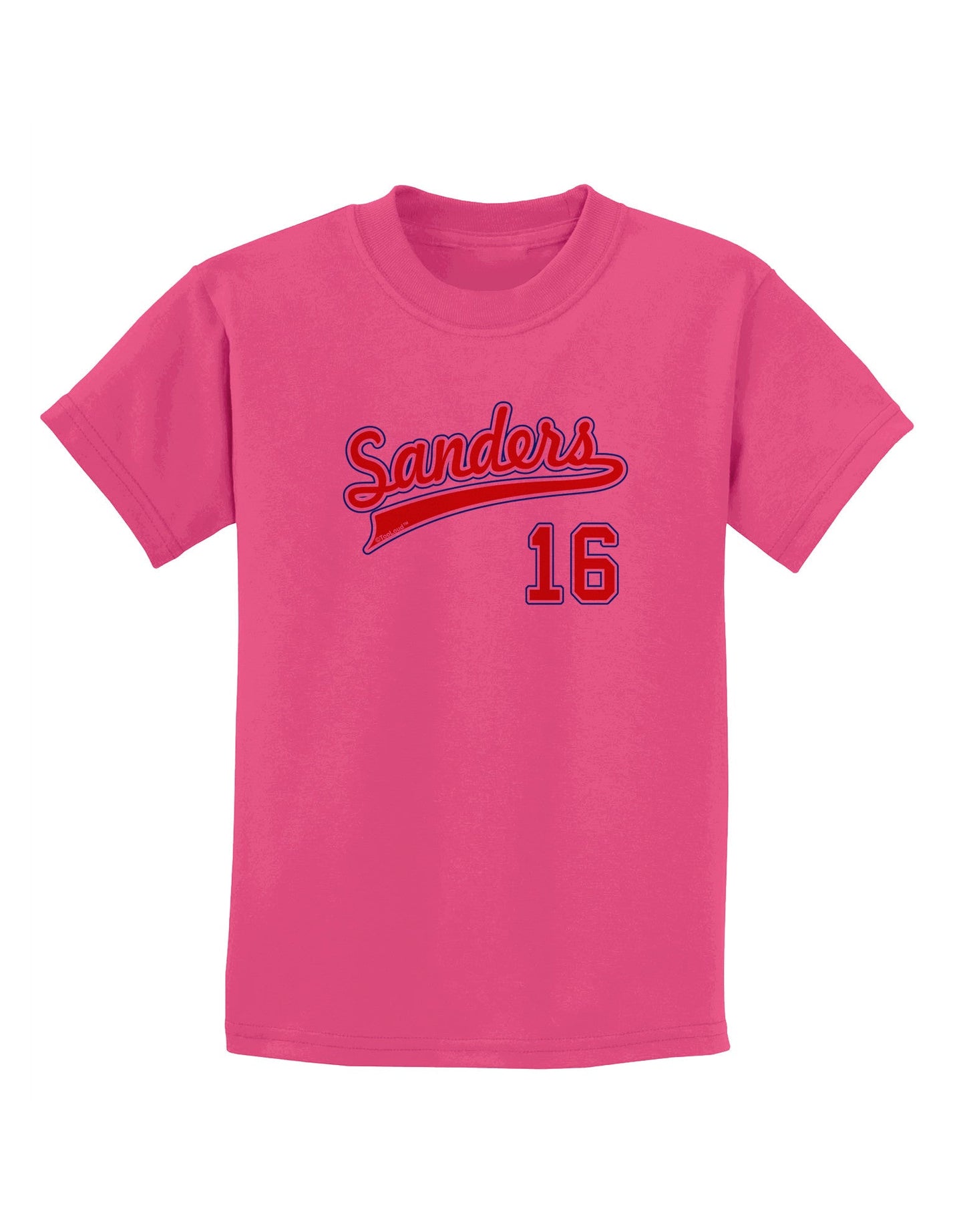 Sanders Jersey 16 Childrens T-Shirt-Childrens T-Shirt-TooLoud-Sangria-X-Small-Davson Sales