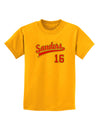 Sanders Jersey 16 Childrens T-Shirt-Childrens T-Shirt-TooLoud-Gold-X-Small-Davson Sales