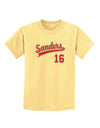 Sanders Jersey 16 Childrens T-Shirt-Childrens T-Shirt-TooLoud-Daffodil-Yellow-X-Small-Davson Sales