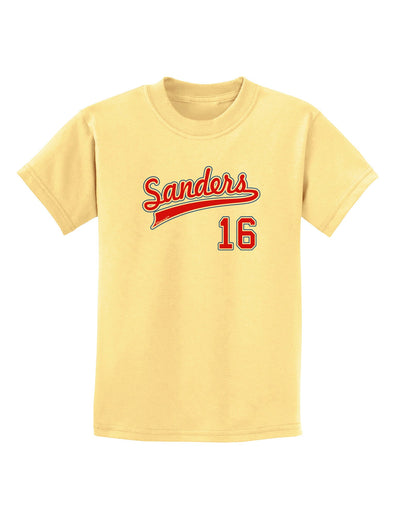 Sanders Jersey 16 Childrens T-Shirt-Childrens T-Shirt-TooLoud-Daffodil-Yellow-X-Small-Davson Sales