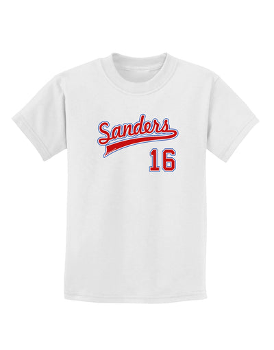 Sanders Jersey 16 Childrens T-Shirt-Childrens T-Shirt-TooLoud-White-X-Small-Davson Sales