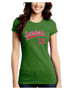 Sanders Jersey 16 Juniors Petite Crew Dark T-Shirt-T-Shirts Juniors Tops-TooLoud-Kiwi-Green-Juniors Fitted Small-Davson Sales