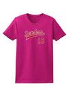 Sanders Jersey 16 Womens Dark T-Shirt-TooLoud-Hot-Pink-Small-Davson Sales