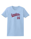 Sanders Jersey 16 Womens T-Shirt-Womens T-Shirt-TooLoud-Light-Blue-X-Small-Davson Sales