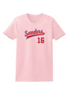 Sanders Jersey 16 Womens T-Shirt-Womens T-Shirt-TooLoud-PalePink-X-Small-Davson Sales