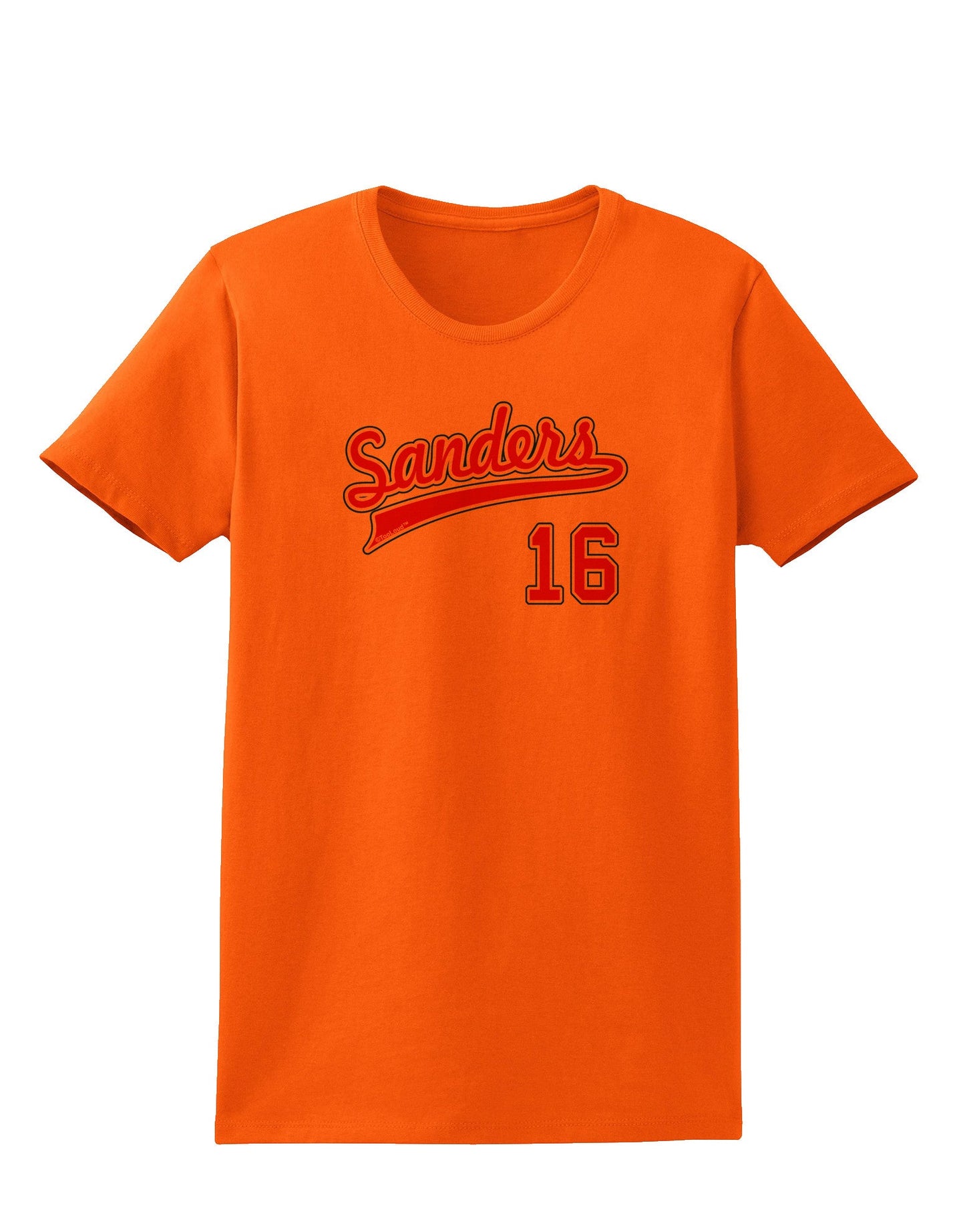 Sanders Jersey 16 Womens T-Shirt-Womens T-Shirt-TooLoud-Orange-X-Small-Davson Sales