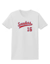 Sanders Jersey 16 Womens T-Shirt-Womens T-Shirt-TooLoud-White-X-Small-Davson Sales