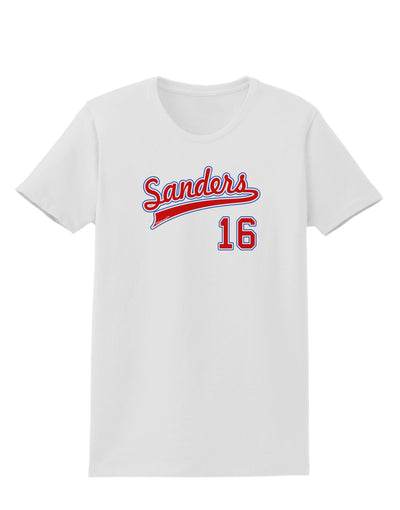 Sanders Jersey 16 Womens T-Shirt-Womens T-Shirt-TooLoud-White-X-Small-Davson Sales