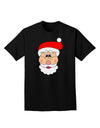 Santa Claus Face Christmas Adult Dark T-Shirt-Mens T-Shirt-TooLoud-Black-Small-Davson Sales