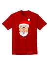 Santa Claus Face Christmas Adult Dark T-Shirt-Mens T-Shirt-TooLoud-Red-Small-Davson Sales