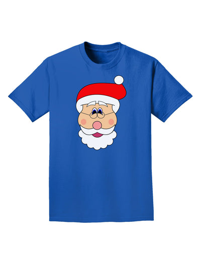 Santa Claus Face Christmas Adult Dark T-Shirt-Mens T-Shirt-TooLoud-Royal-Blue-Small-Davson Sales