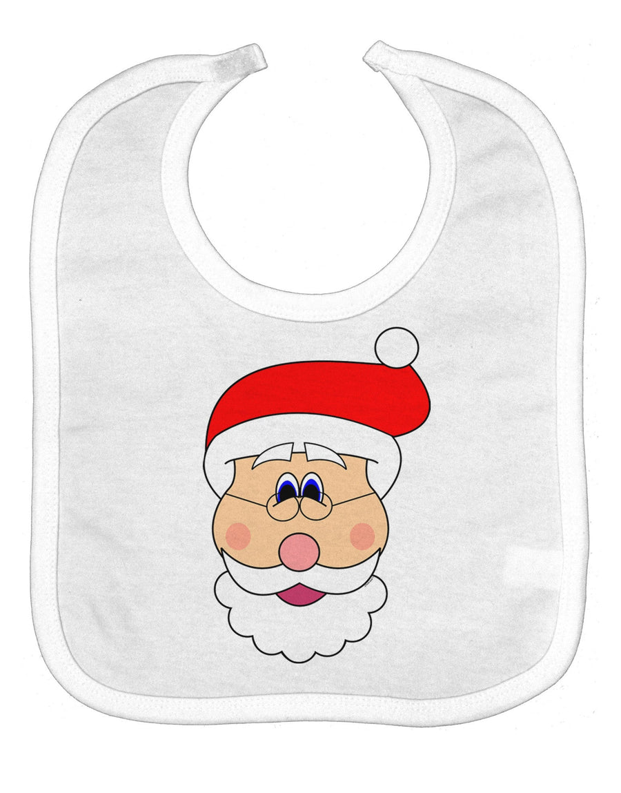 Santa Claus Face Christmas Baby Bib