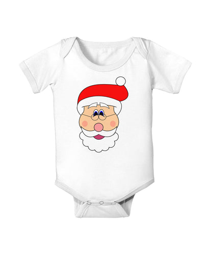 Santa Claus Face Christmas Baby Romper Bodysuit-Baby Romper-TooLoud-White-06-Months-Davson Sales