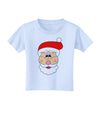 Santa Claus Face Christmas Toddler T-Shirt-Toddler T-Shirt-TooLoud-Light-Blue-2T-Davson Sales